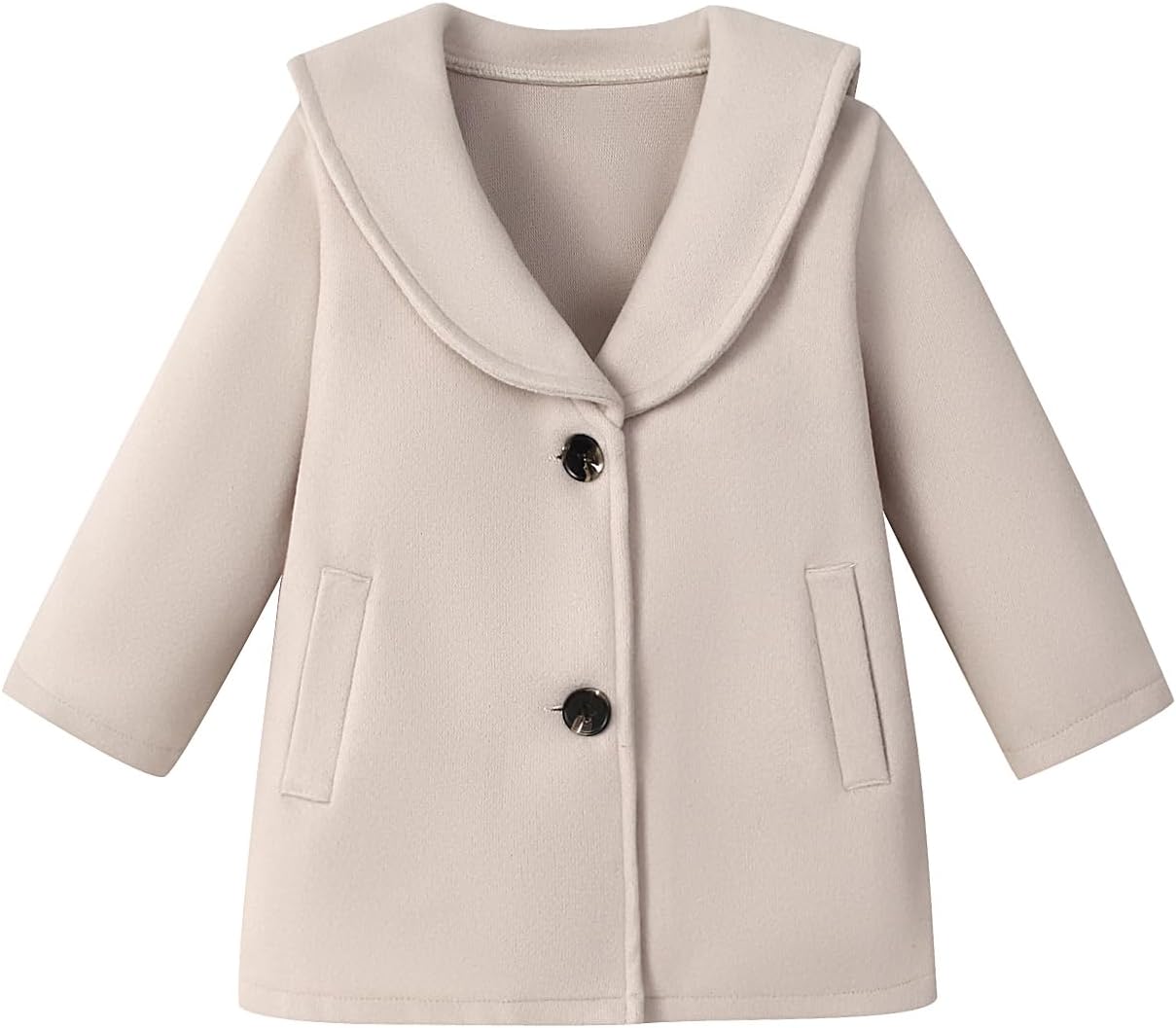 Goodplayer Baby Boy Girl Coat Toddler Pea Coat Fall Winter Jacket Outerwear for Baby Buttons Coat Clothes