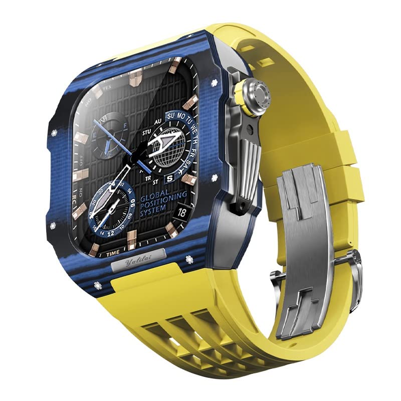 Kit modification Apple Watch 44mm en carbone, protégez et transformez votre Iwatch Series 8 7