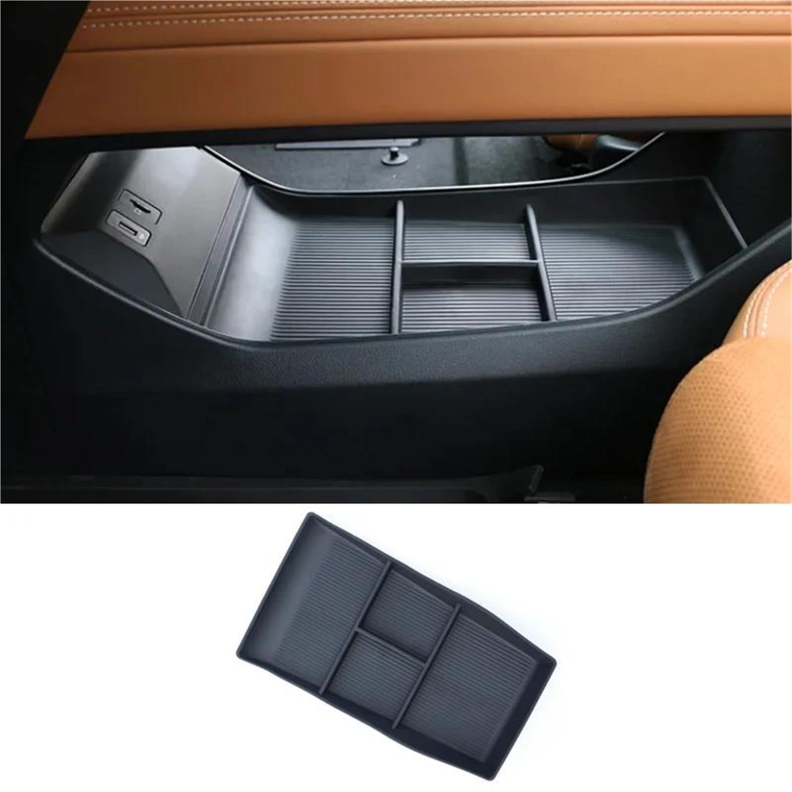 pudełko do przechowywania Dla Mazda 6e EZ-6 J90A 2024-2027 Pudełko Przechowywania Samochodu Anty-brudny Podłokietnik Konsola Środkowa Pudełka Podkładki HIMIUSIKTC(Box A)