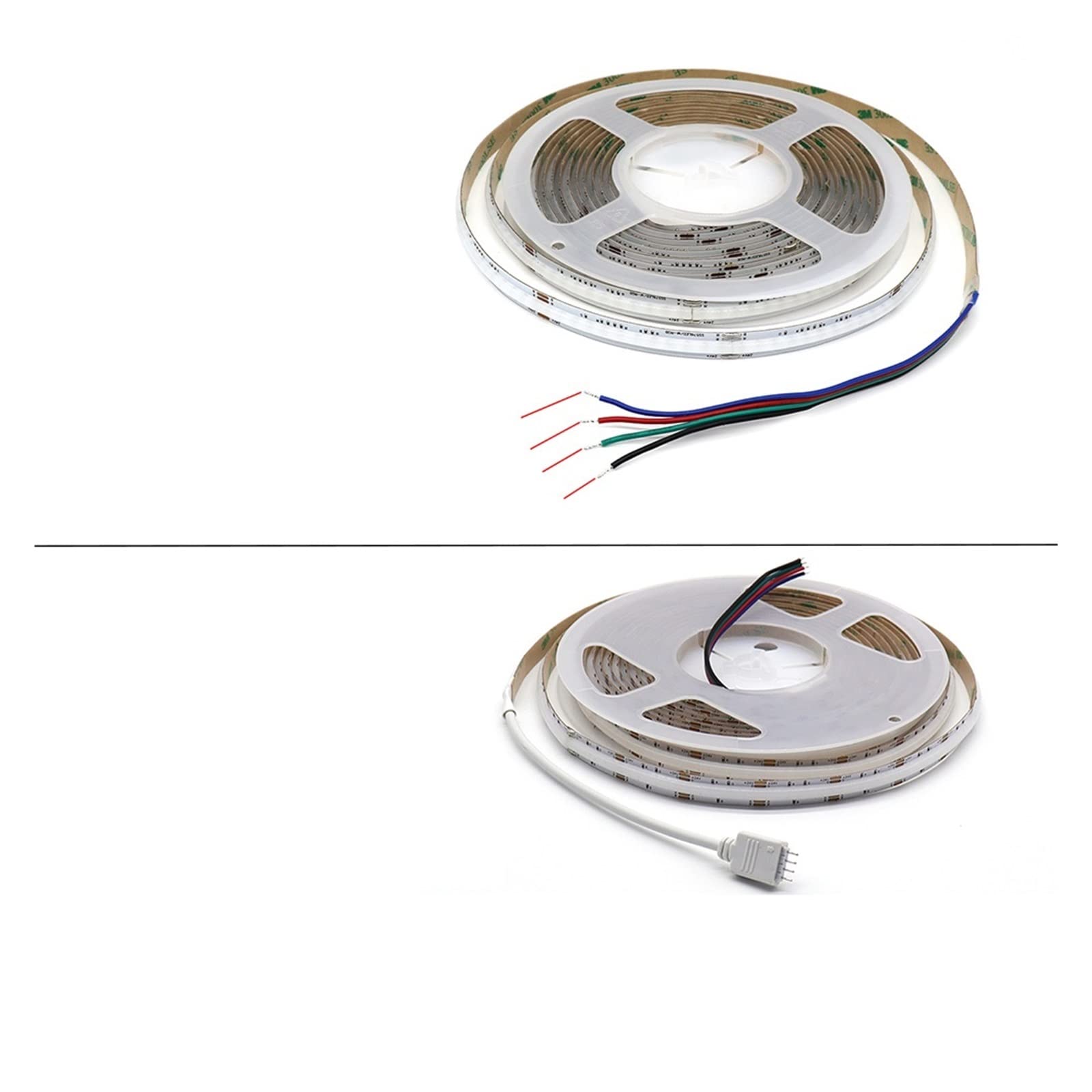 12 V 24 V RGBW RGB CCT COB taśma świetlna LED taśma 2700-6500K kolorowa elastyczna liniowa taśma świetlna LED taśma dekoracyjna taśma świetlna 1-5 m (768 diod RGB , 5M_DC 24 V)