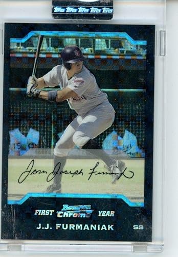 2004 Bowman Chrome X-Fractors #326 J.J. Furmaniak San Diego Padres MLB Baseball Card (RC - Rookie Card) 172 NM-MT 2004 Bowman Chrome X-Fractors #326 J.J. Furmaniak San Diego Padres MLB Baseball Card (RC - Rookie Card) 172 NM-MT