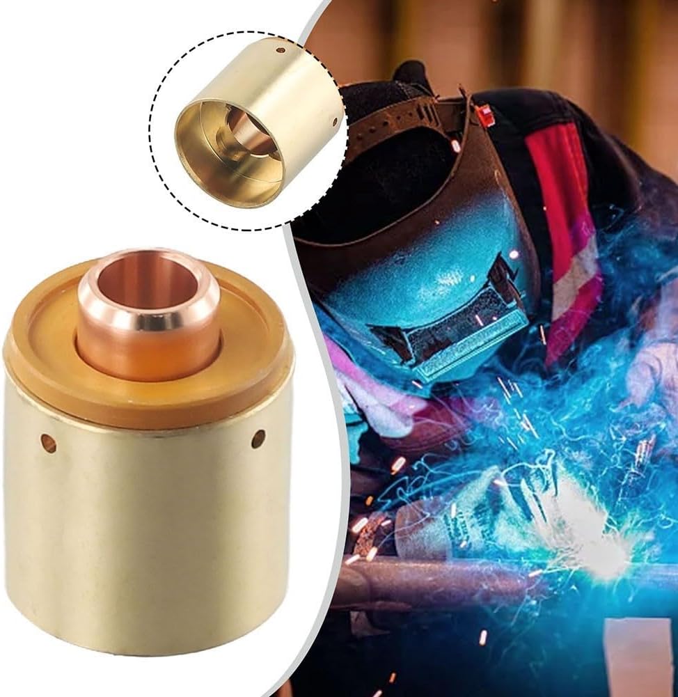 4Pcs Plasma Cutting Torch Starter Box 9-8213 9-8277, For Thermal Dynamics for CUTMASTER 38/52/58/60i/82/102/152 For SL60 SL60QD For SL100 Plasma Cutter Welding Equipment Consumables, Brass Copper