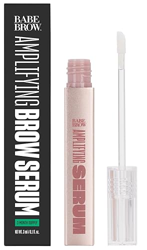 Babe Original Babe Brow Amplifying Serum - Fuller  Thicker Looking Eyebrows Brow Enhancing Serum with Castor Oil Biotin Repairing Amino Acids