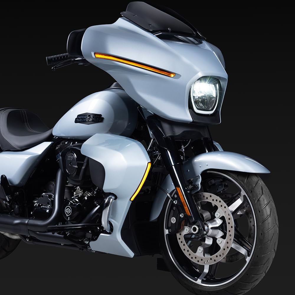 Advanblack LED Running Light & Turn Signal Kit for 2024+ Harley OEM Lower Fairings, Compatible with 2023 CVO & 2024 Later Harley Touring Road Glide Street Glide