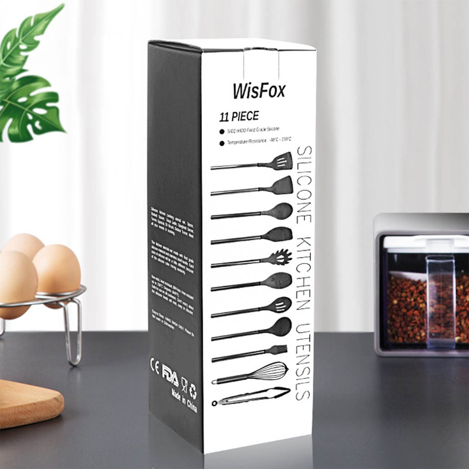 Ensemble D'ustensiles de Cuisine 11pcs Acier Inoxydable Silicone Ustensiles de Cuisine Style Marbre avec Accordeur Fendu Louche Spatule Cuillère Serveur de Pâtes Fouet