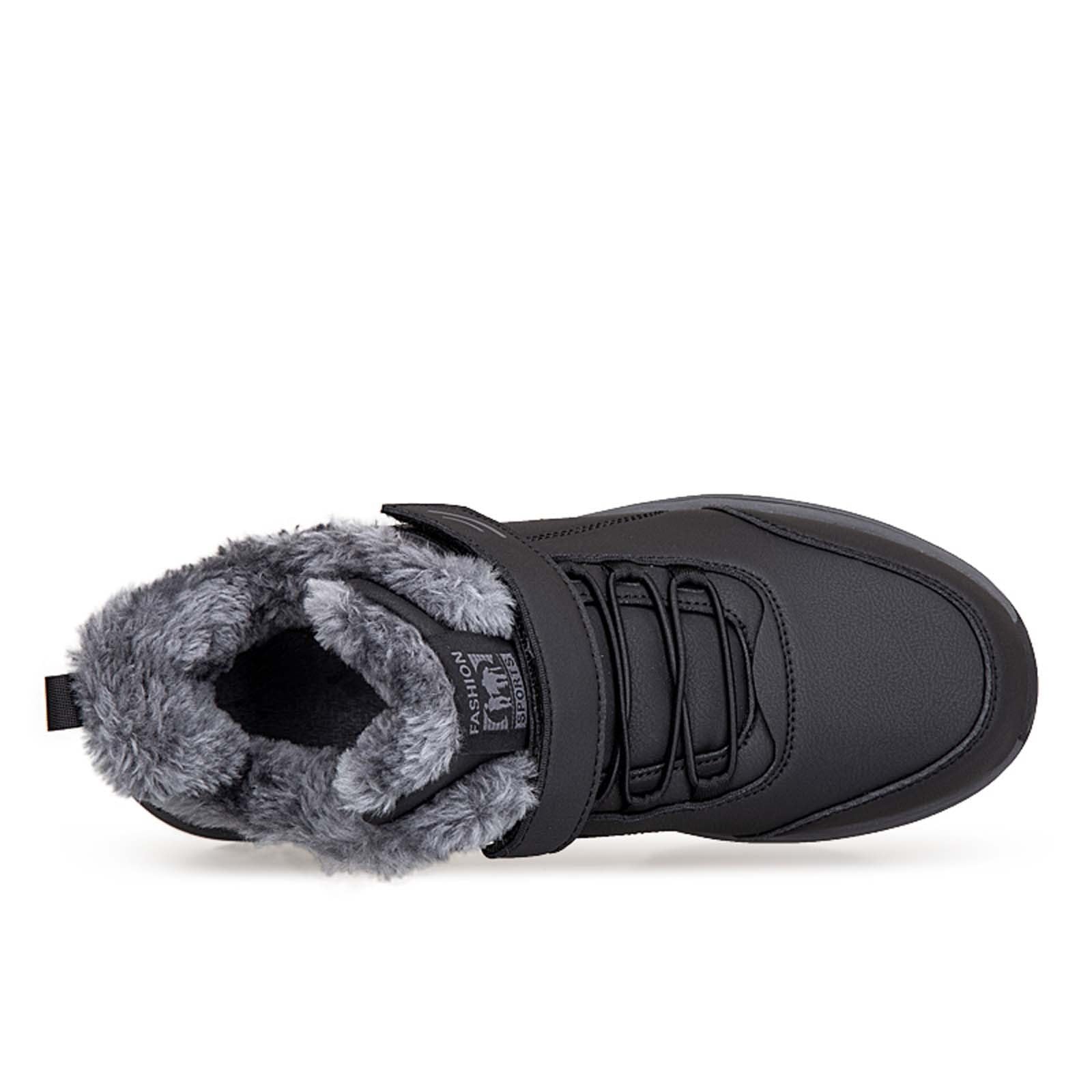Lammfell Jack Fleecegefütterte Winterstiefel, Hohe, Fleecegefütterte, Dicke Wanderschuhe, Slipper Für Mütter Weiße Schuhe Damen Mit Absatz Badelatschen Damen 40 Extra Breite Schuhe