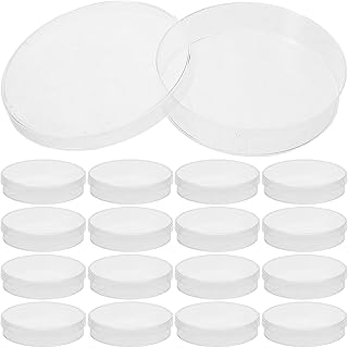 SAFIGLE 50pcs 70mm Nutrient Agar Petri Dishes Plastic Prepoured Cell Culture Plates Laboratory Experiment Kit for Mushroom Testing and Science Projects