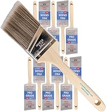 Pro Grade - Paint Brushes - 12Ea 2.5" Angle Brushes