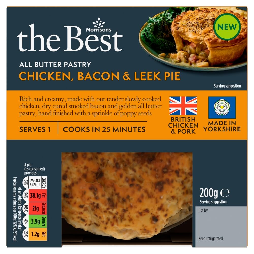 Morrisons The Best Chicken Bacon & Leek Pie