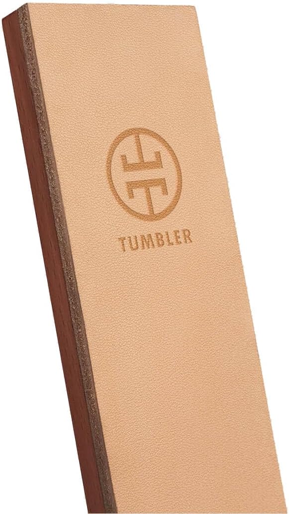 Tumbler Rolling Knife Sharpener™ & Leather Strop Companion