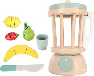 Liquidificador de Brinquedo de Madeira Liquidificador de Fingir Brincar Crianças Brincar de Fingir Liquidificador Misturador de Fingir Espremedor Brinquedos Simulação Juicer