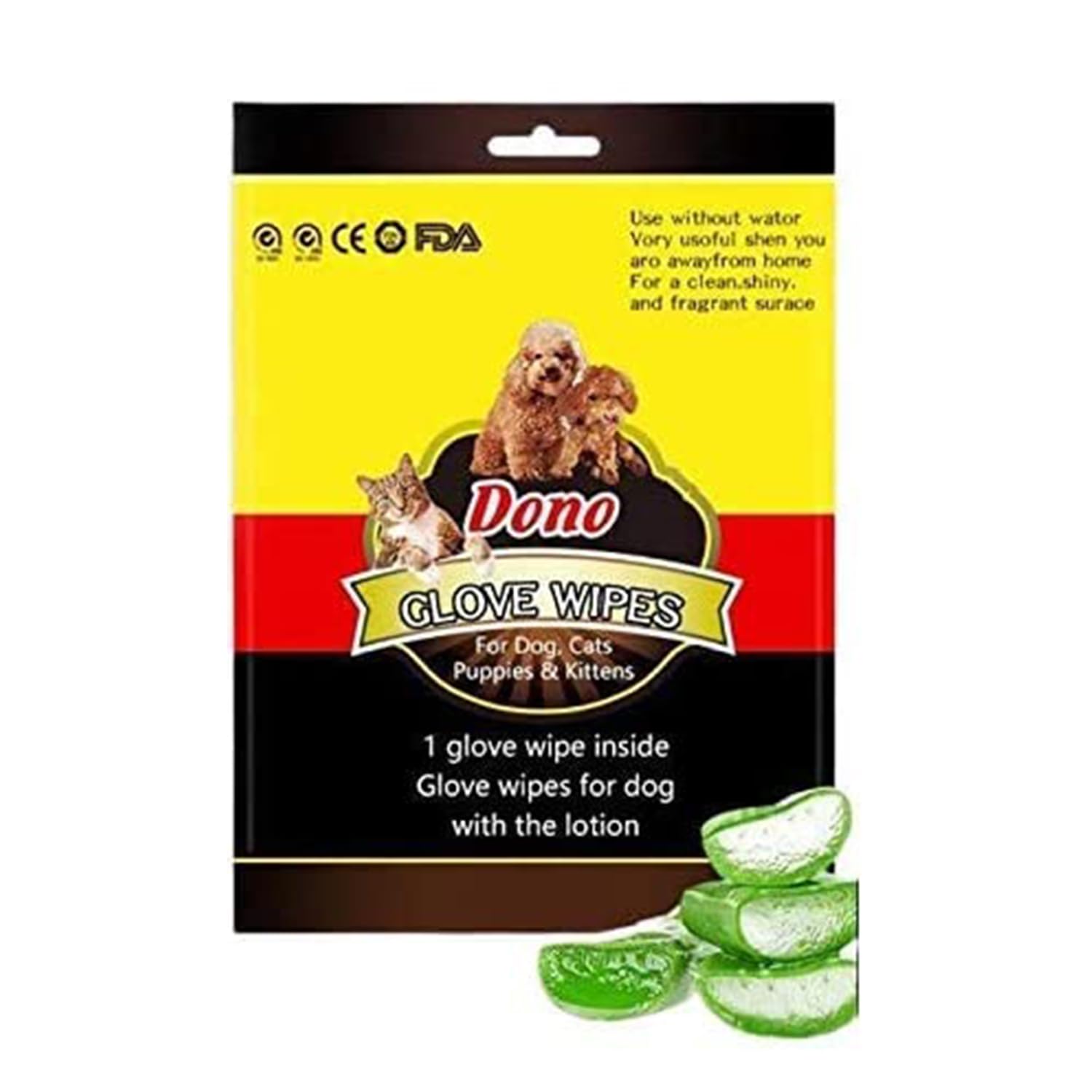 Dono Pet Bathing Gloves Wipes Deodorization Removal Cleaning for Cats and Dogs (Pack of 2) (B0BZHKCMJT) Amazon Price History, Amazon Price Tracker