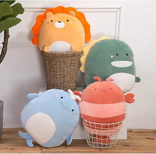 Miniatura 2 de Almohada de peluche suave para niños, regalo para cumpleaños, San Valentín, Navidad., Ballena, Azul (Sky Blue)