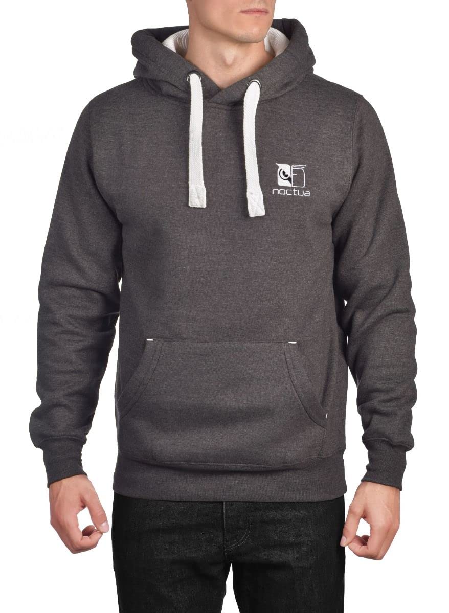Noctua NP-H1.Grey, Hochwertiger Unisex Kapuzenpullover (Grau)
