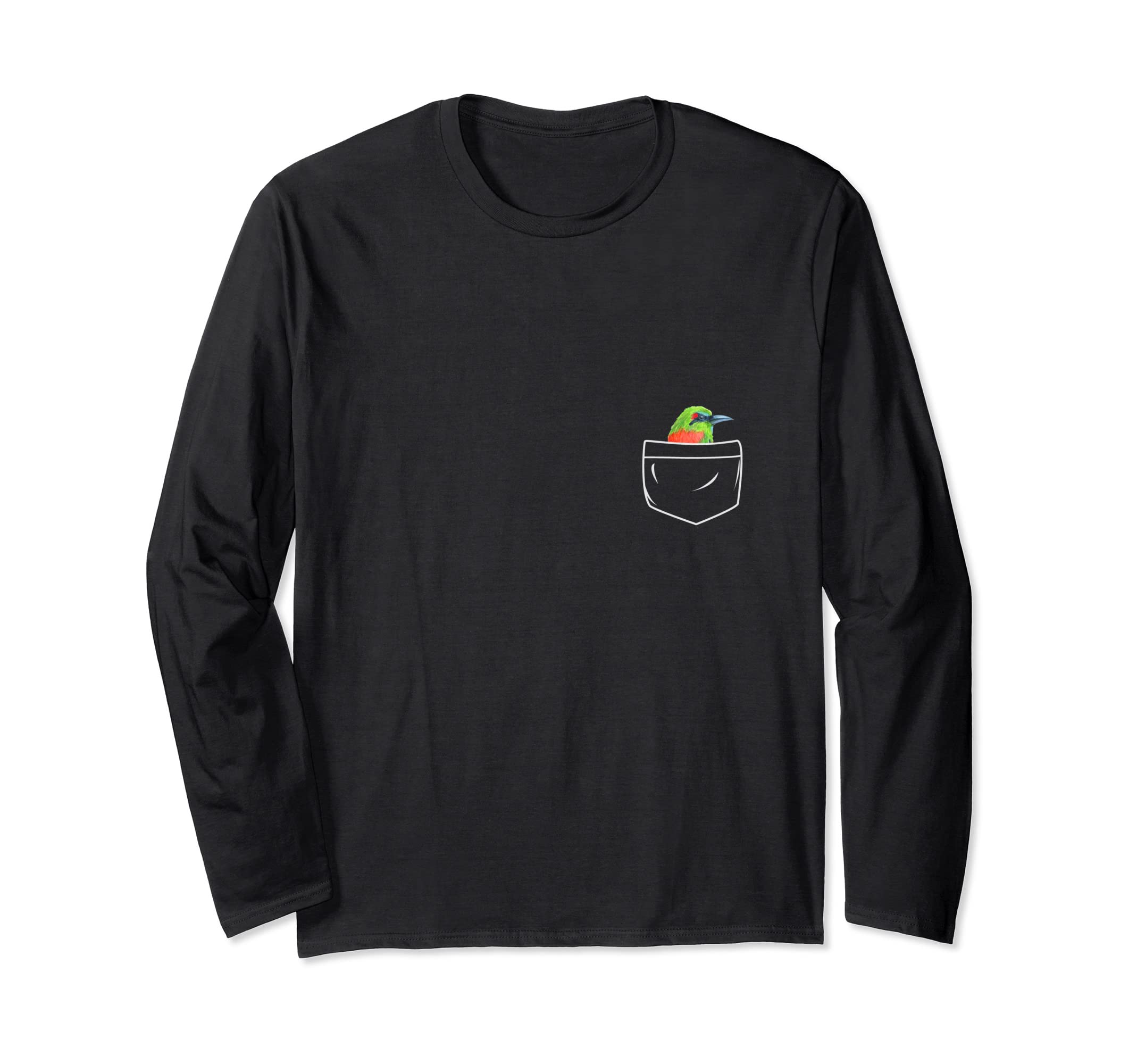 Funny Bird Lover Turquoise Browed Motmot In A Pocket Long Sleeve T-Shirt