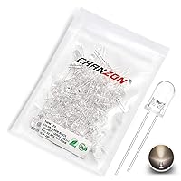 Vista 10 de CHANZON 100 luces de diodo LED UV púrpura de 0.118 in (violeta transparente redondo transparente DC 3 V 20 mA) iluminación brillante bombillas