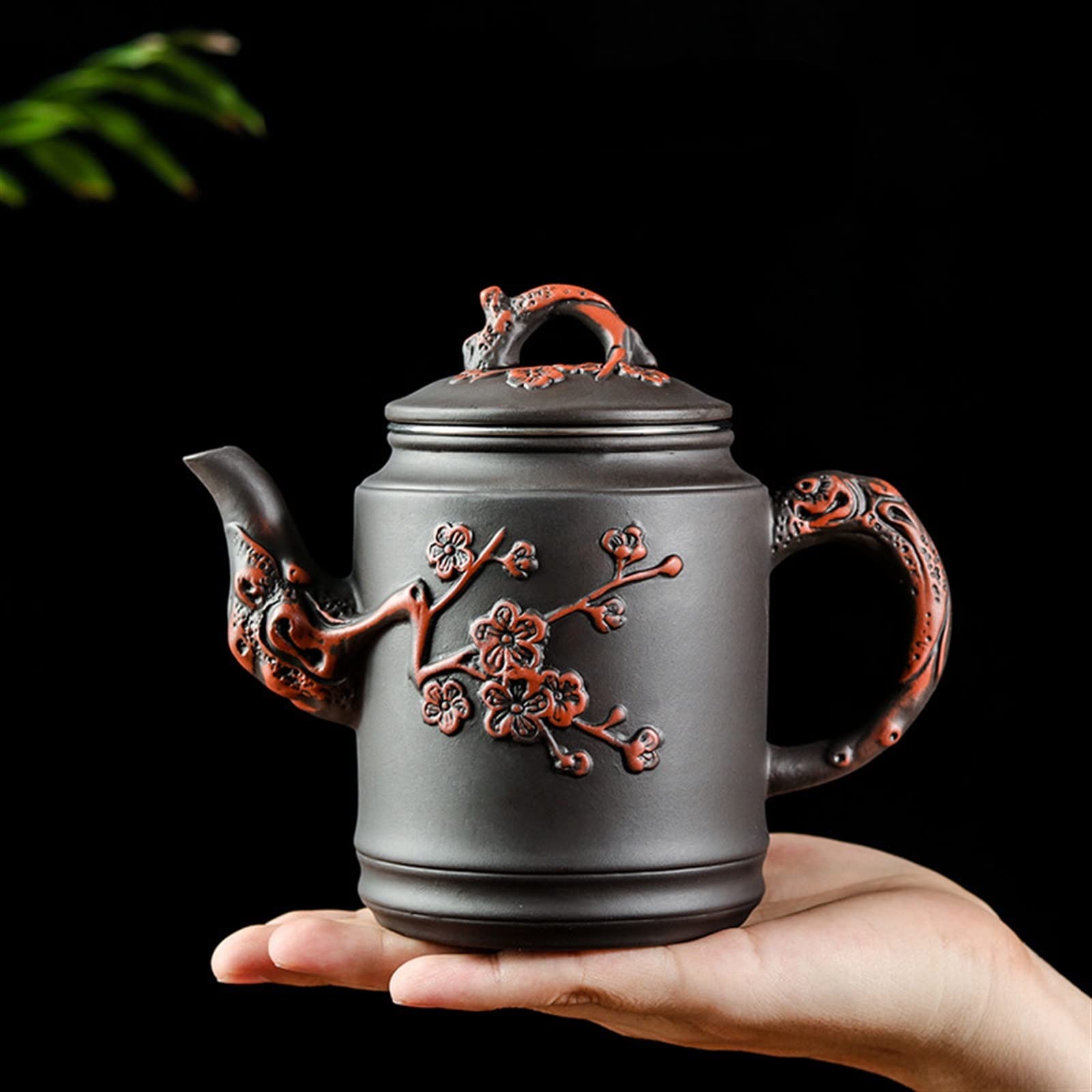 Tetera 550ML China Yixing Tetera de Arcilla púrpura Tetera con Filtro de Acero Inoxidable té de Flores de Gran Capacidad Tetera Individual Tetera para el hogar Tetera Superior