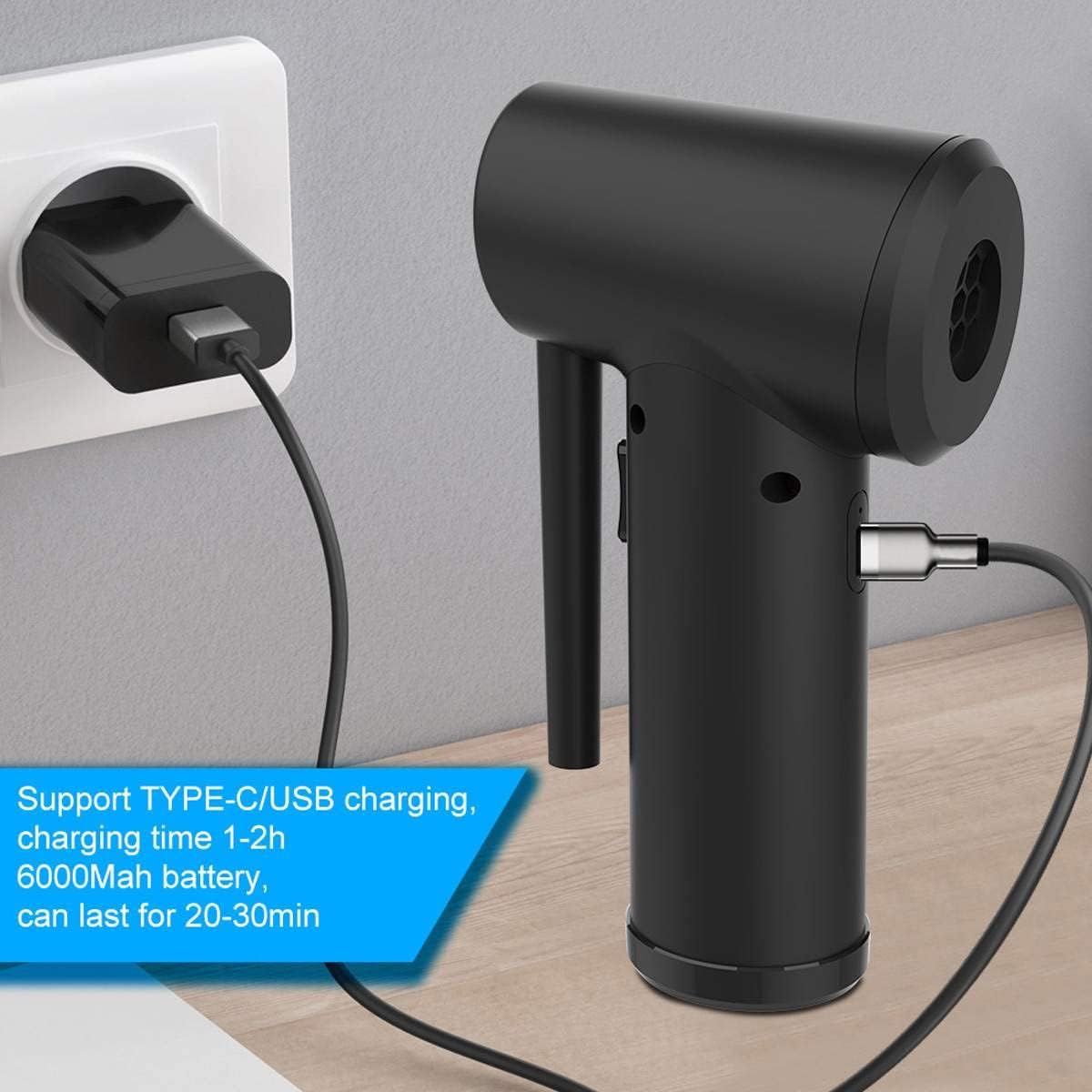 50000RPM Computer Cleaner Electric High Pressure Air Duster Blower Keyboard Laptop Camera PC Cleaning Tool Rechargeable Cordless