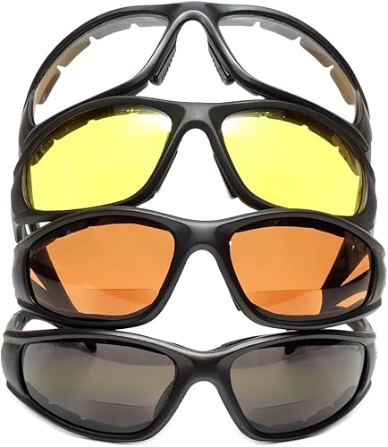 Miniatura 7 de Calabria 23BF Sportster - Gafas de seguridad bifocales de lectura para hombres y mujeres, protección UV, desechos de viento, antivaho deslizante,