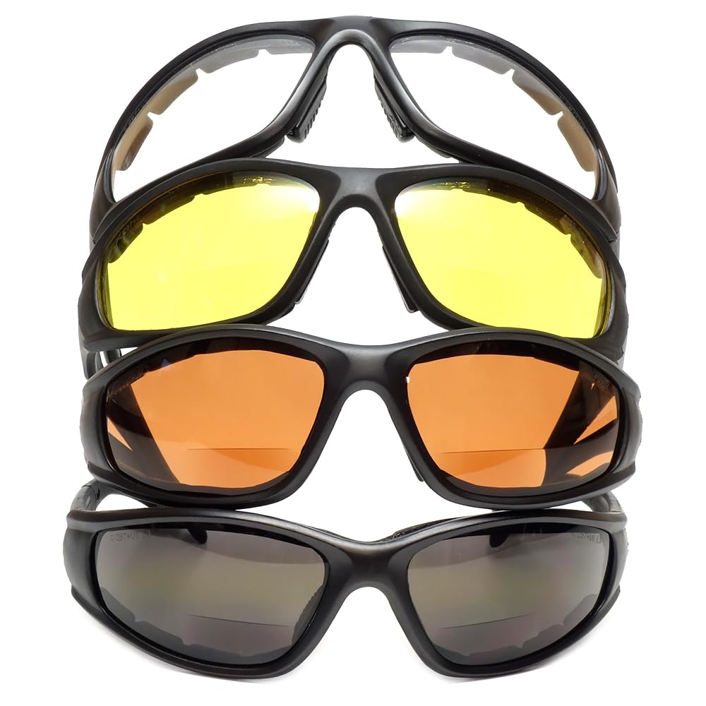 Calabria 23BF - Gafas de seguridad bifocales "Sportster" protección UV en cobre (+3,00)