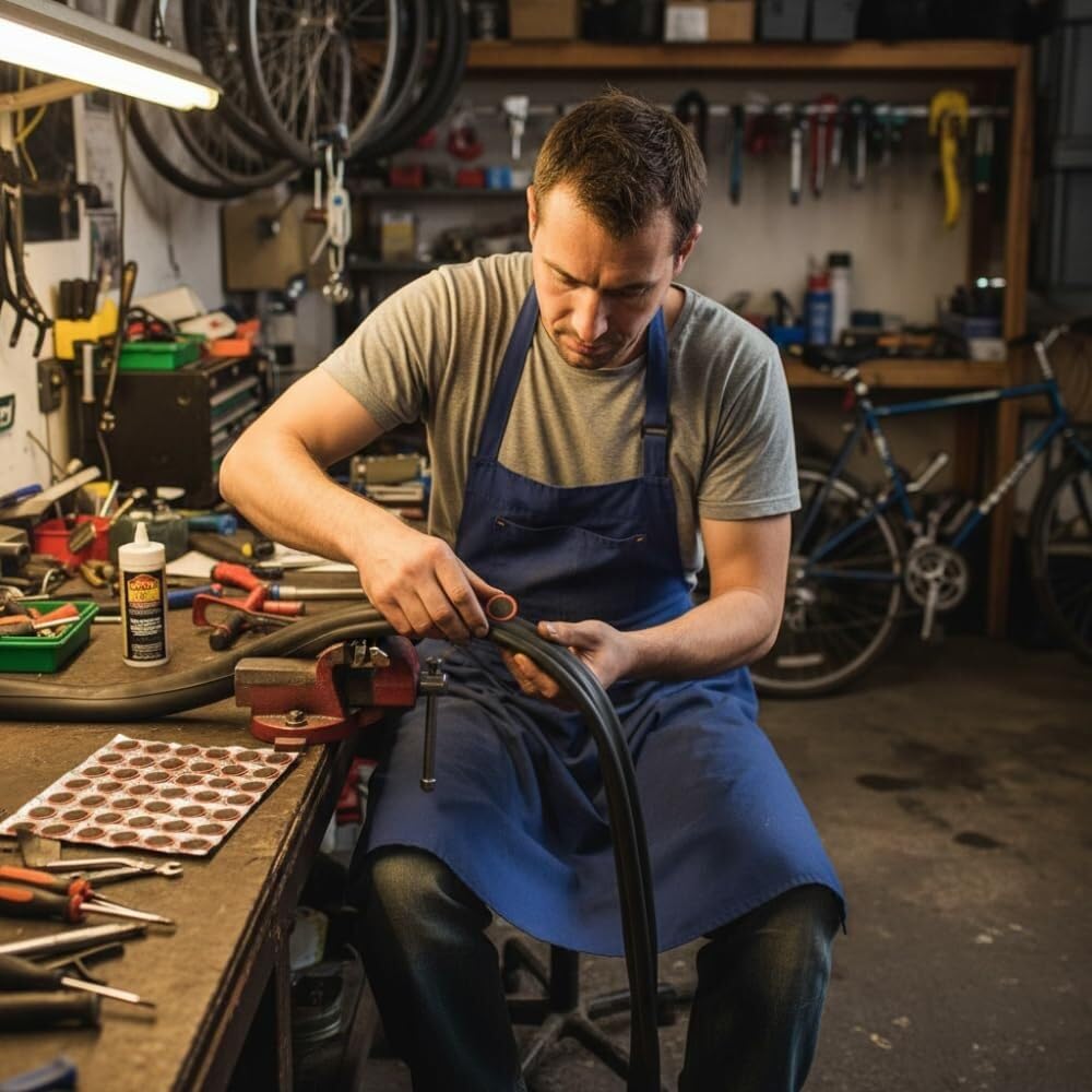 Fahrrad-Flicken für Schlauch Kompatibel mit Fahrrädern & Motorrädern | Langlebige Gummiflicken für einfache Reparatur von Fahrradschläuchen