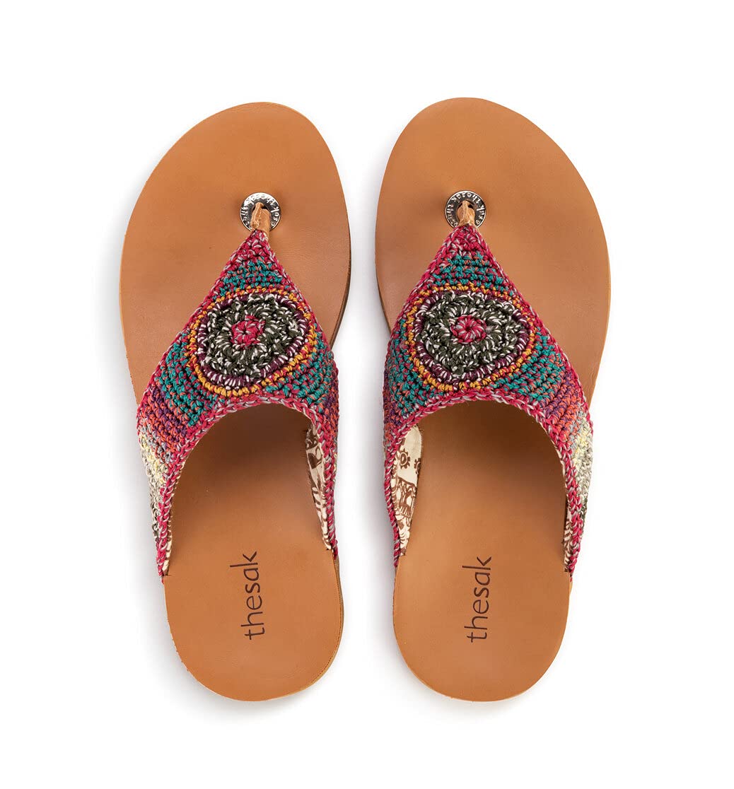 The Sak Shana Thong Sandal in Crochet, Slip On Entry