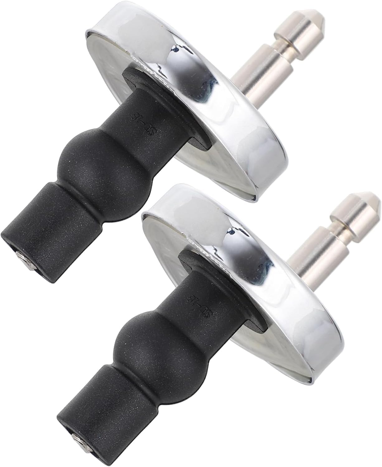 Upgraded 2 Full set Toilet Seat Hinge Fixings Top Fix Nuts Screws Quick Release Hinges Fittings Rubber Back To Wall For Toilet Seat Hinges Replacement