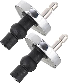 Upgraded 2 Full set Toilet Seat Hinge Fixings Top Fix Nuts Screws Quick Release Hinges Fittings Rubber Back To Wall For Toilet Seat Hinges Replacement
