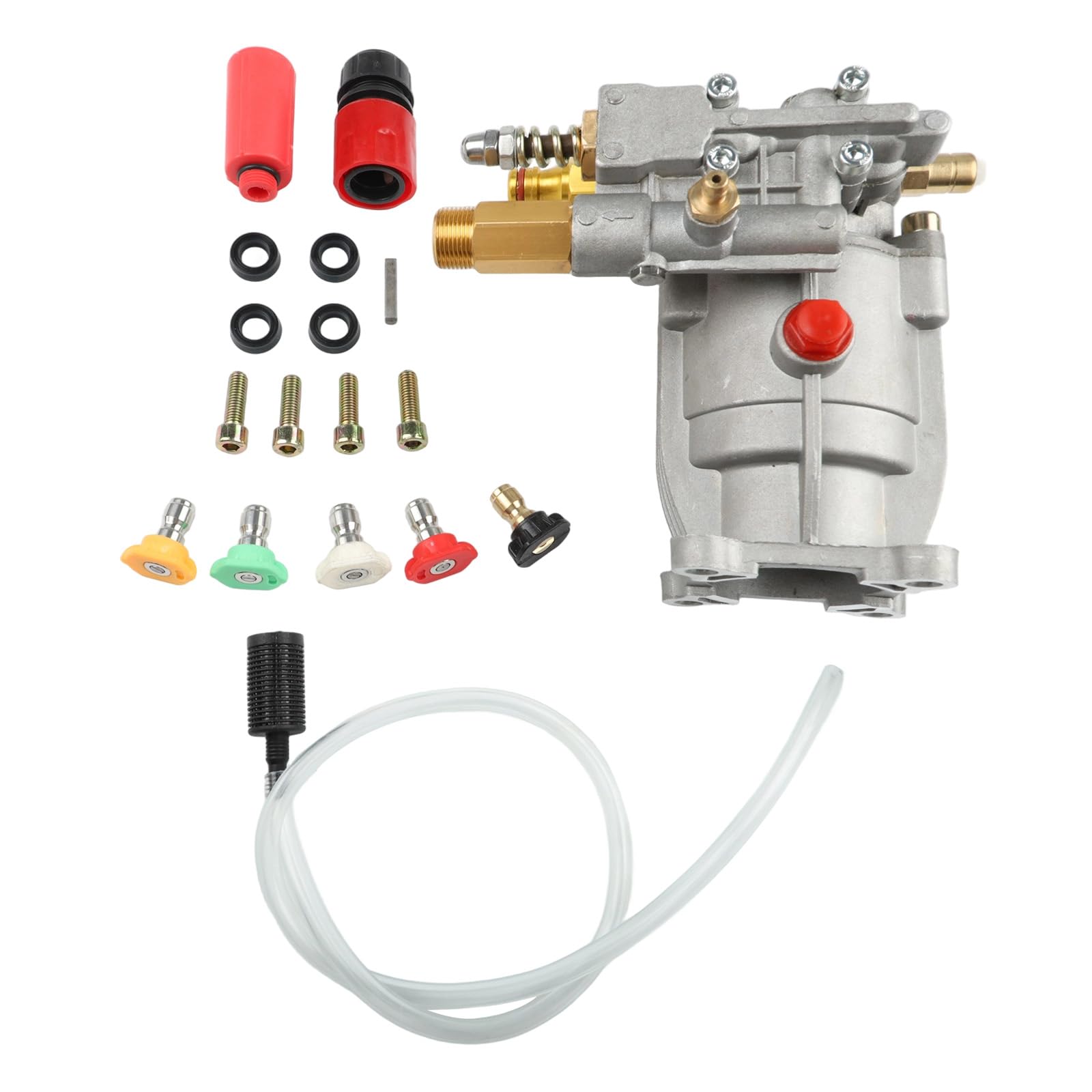Schaft Horizontale Hochdruckreiniger-Pumpe, 400–2750 PSI bei 2,2–2,4 GPM Ersatzpumpe für Hochdruckreiniger, Hochdruckreiniger-Pumpe für Gasreiniger kompatibel mit KARCHER, Honda