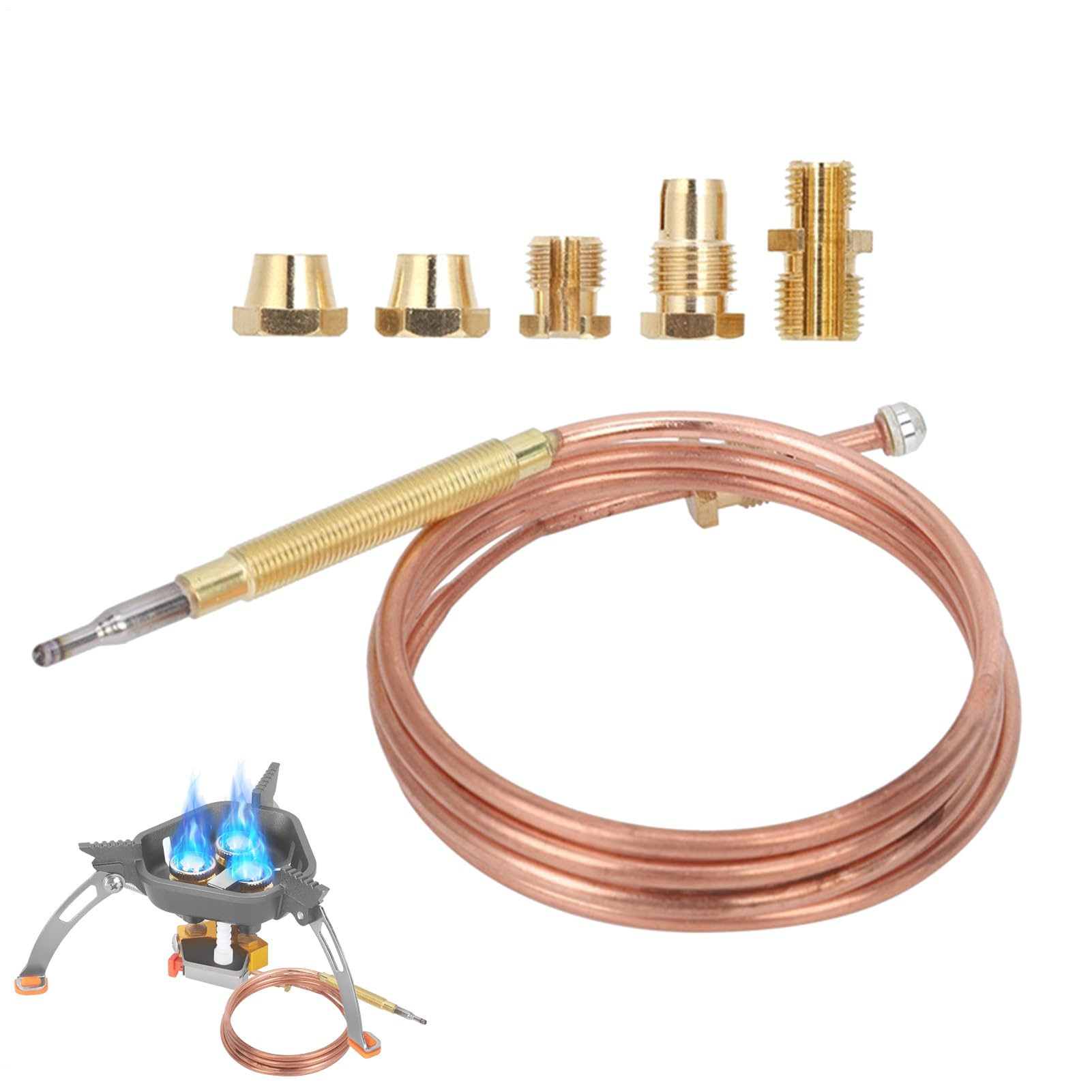 Thermoelement-Flammensensor – Isolierte Messgeräte, Präzisionseinheit, hitzebeständige Konstruktion | Industrielles Sicherheitszubehör für Kessel, F