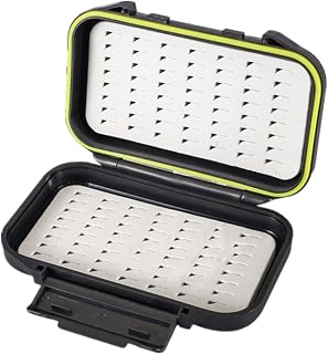 Portable Fly Fishing Box Storage Box for Hooks, Black Plastic