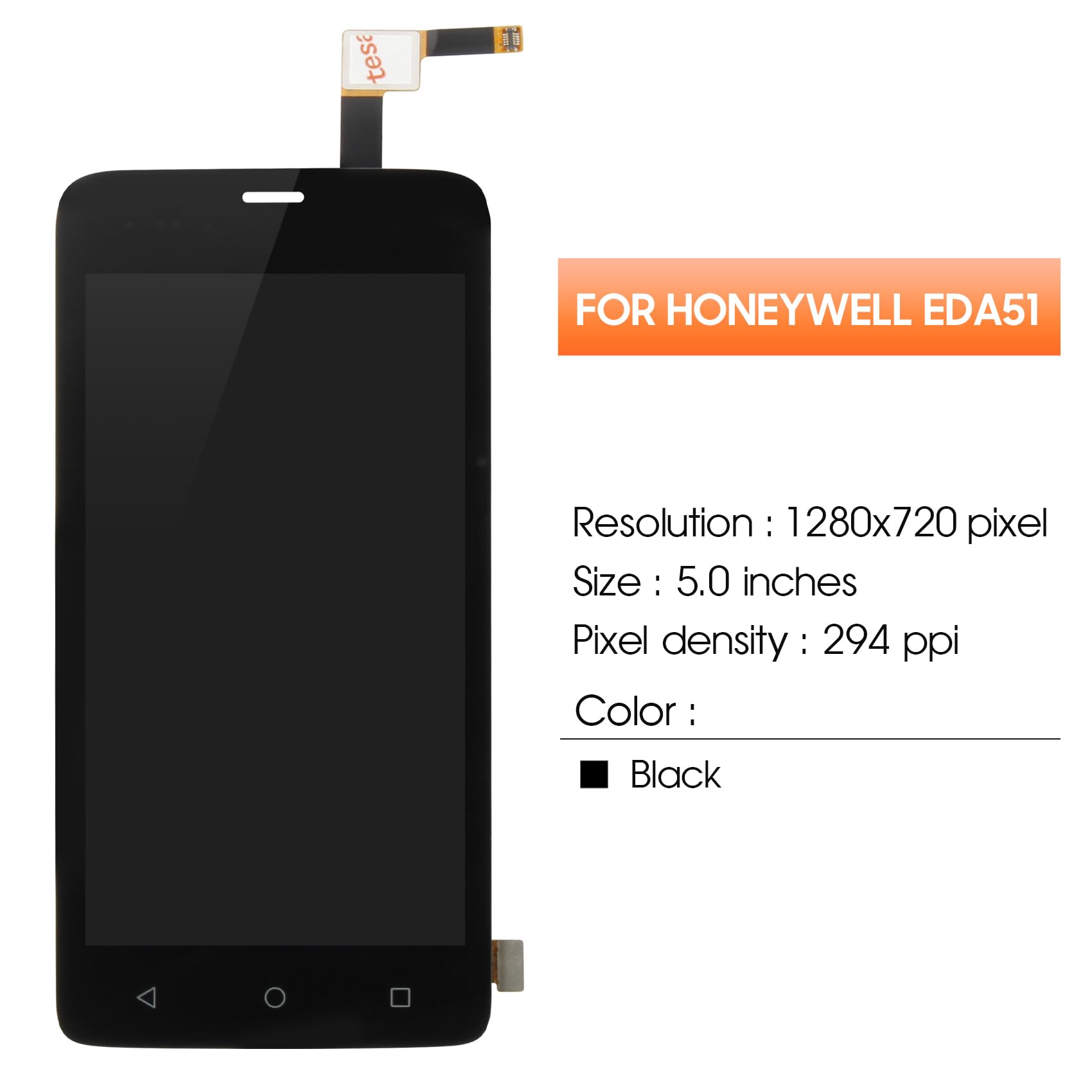 AGCUT Display LCD per Honeywell EDA51 Schermo di Ricambio per Honeywell EDA51 Display LCD Touch Screen Digitalizer Sostituzione Schermo Assemblea di Riparazione con Strumenti, Nero