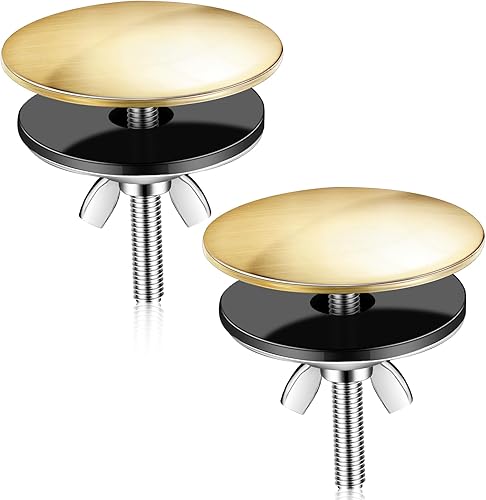 Vista 15 de LEIFIDE 2 piezas de 2 pulgadas para fregadero de cocina de 2 pulgadas, cubierta de orificio de grifo de acero inoxidable para fregadero de cocina