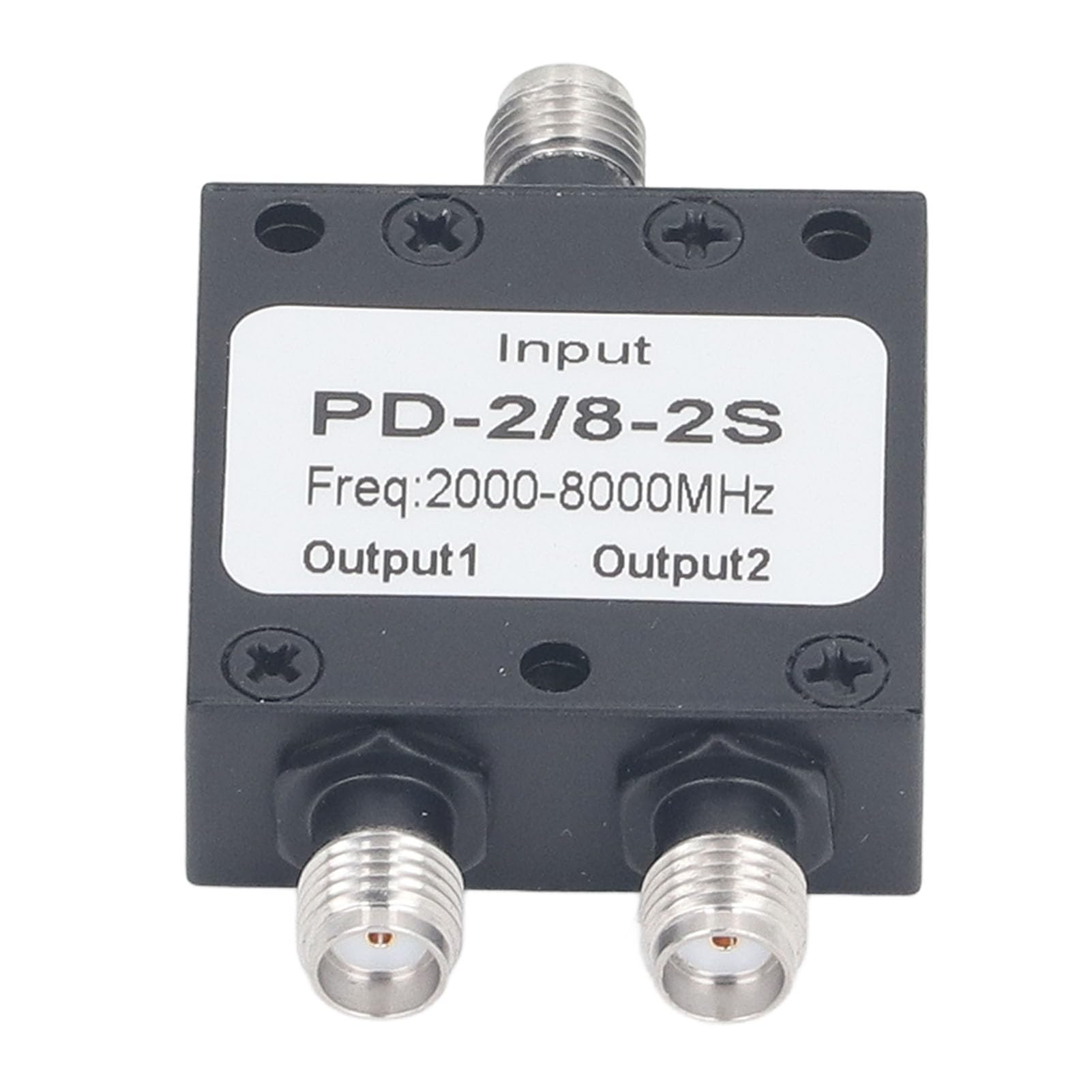 Divisor de Potencia RF, Acero Inoxidable 2 a 8 GHz Divisor de Potencia RF de 2 Vías 50Ω para de Antena