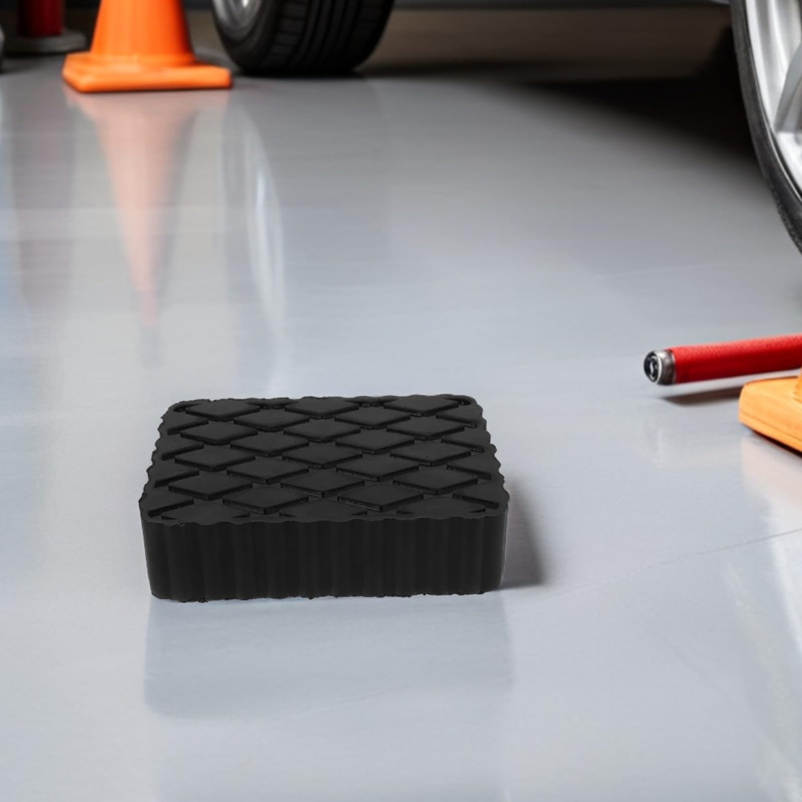 Healeved Cuscinetto in Gomma Antivibrazione per Cric Auto 200X140X30 MM Adattatore Ammortizzatore Elastico per Sollevamento Veicoli Supporto Resistente per Suv Auto e Camion Accessorio