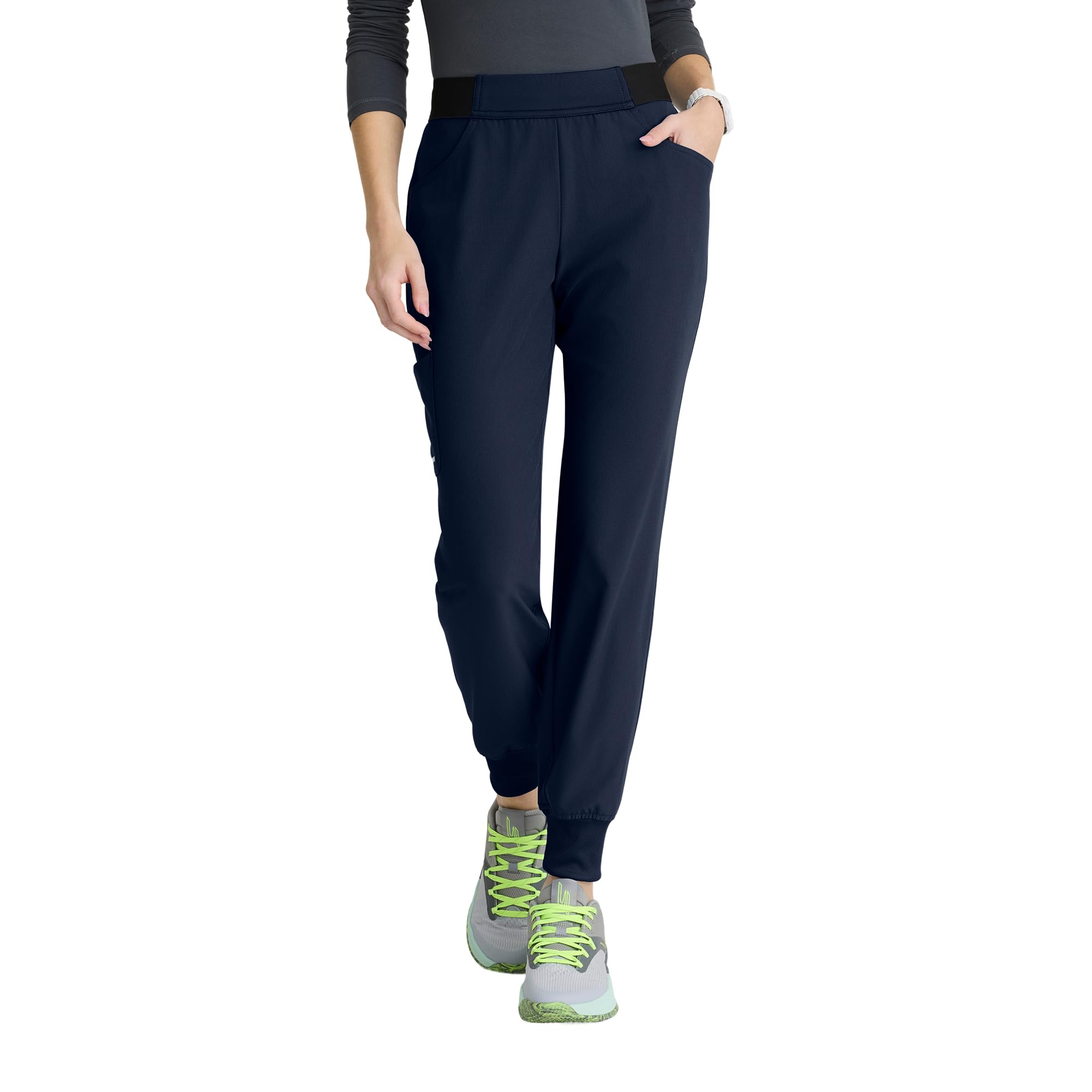 BARCO Skechers Vitality Electra Classic Fit Scrub Jogger for Women – Mid-Rise, 5-Pocket Pant with 4-Way Stretch