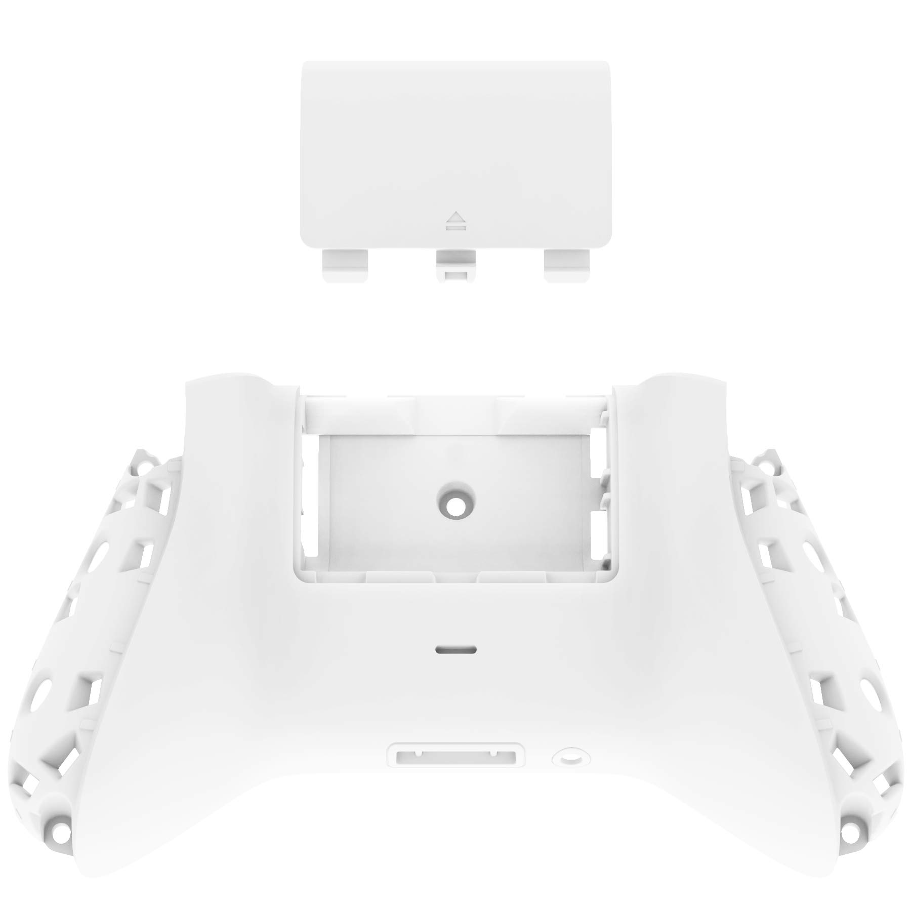 eXtremeRate Rückseite Gehäuse Case für Xbox Series X/S Controller Model 1914, DIY-Ersatz Backplate Shell & Batterieabdeckung Skin Cover Set für Xbox Core Gamepad-Weiß - 5