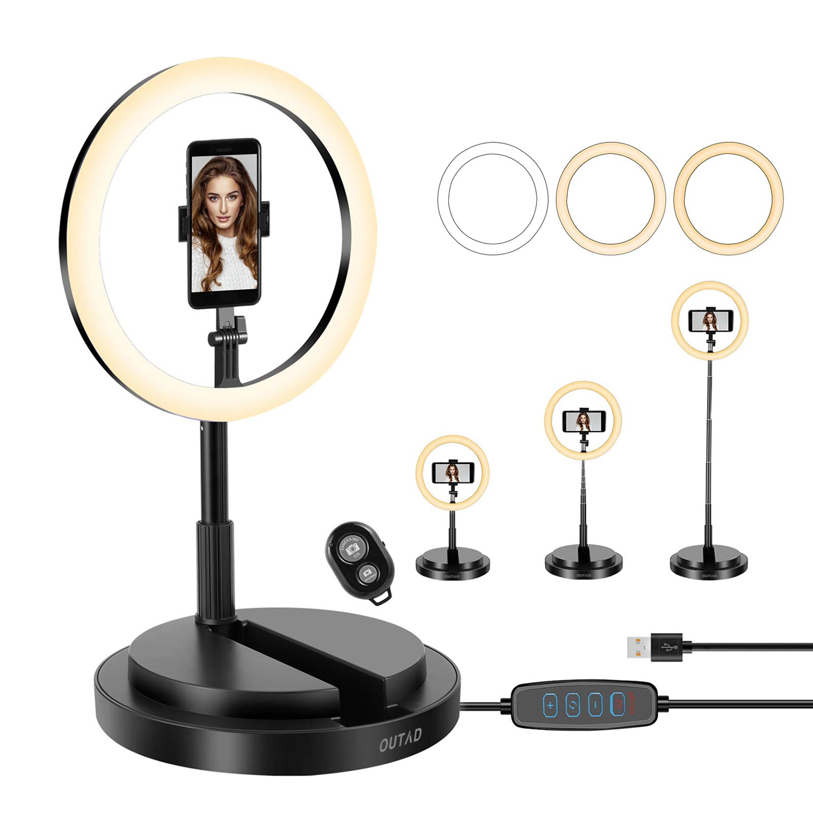 Ring Light with Stand for Live Stream/Makeup 12 Inch Ring Light-A010