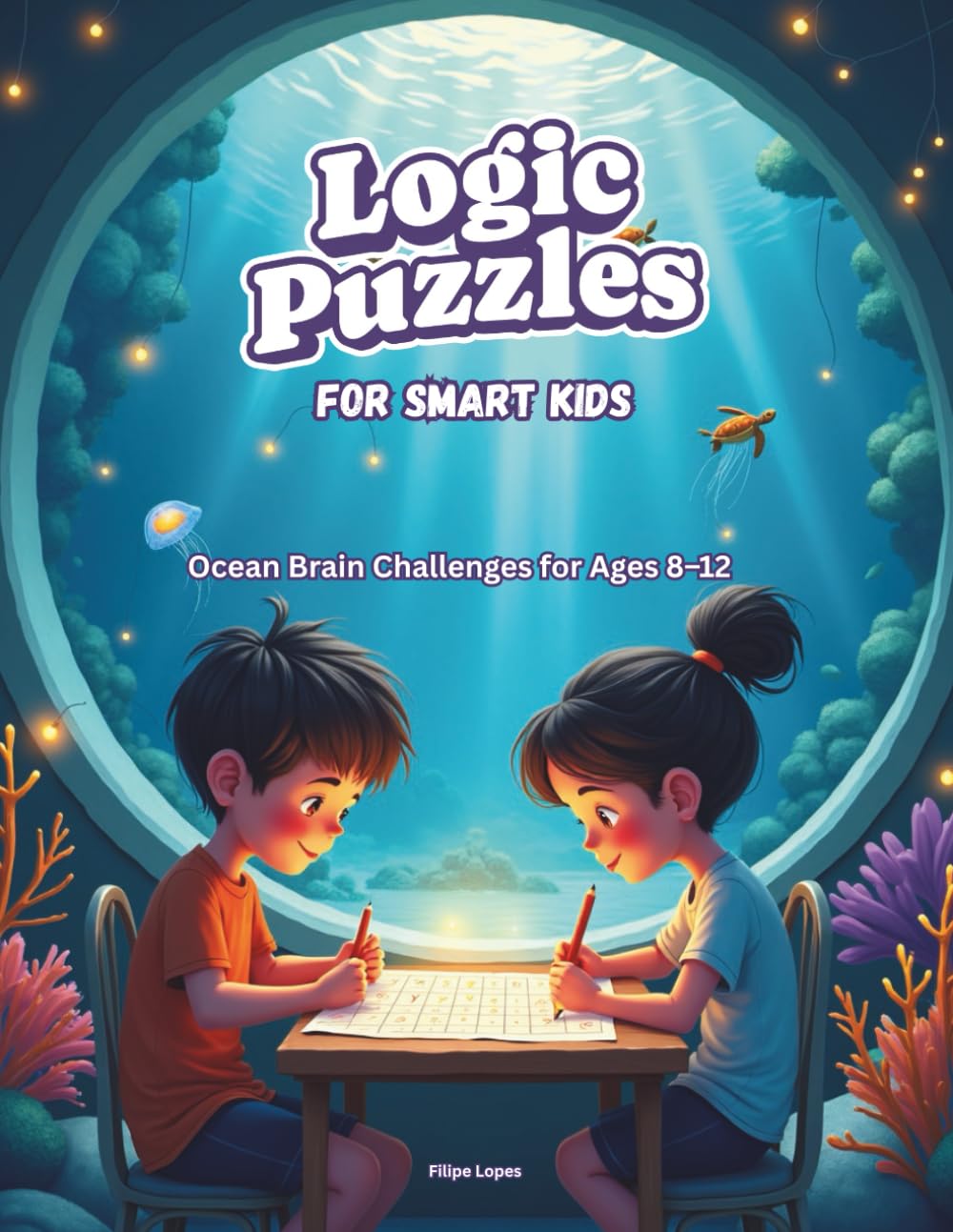 Logic Puzzles for Smart Kids: Ocean Edition: 40+ Logic Grid Challenges for Ages 8–12 | Critical Thinking & STEM Brain Teasers | Screen-Free Activity Book