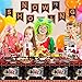Tiamon 171 Pcs Movie Night Party Supplies Serves 24 Include Movie Theater Tablecloth Now Showing Banner TV Show Theme Plates and Napkins Tableware Set for Red Carpet Birthday Party Decorations