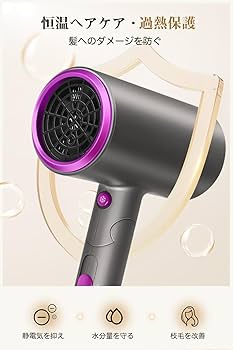Amazon | ドライヤー【2025年進化モデル】大風量 速乾 超軽量 折り畳み