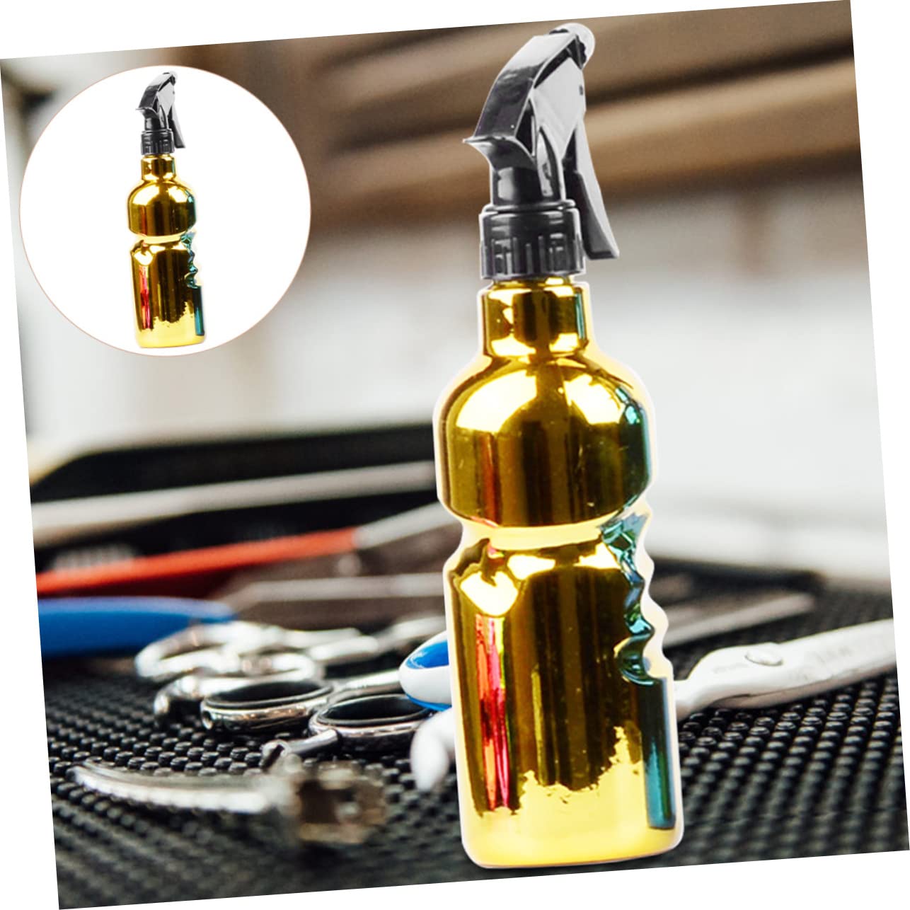POPETPOP 4stücke Sprühflasche Im Vintage-stil Nachfüllbar Nebel Für Friseursalons Und Gartenarbeit Strapazierfähigem Goldene Farbe Effektive Anwendung