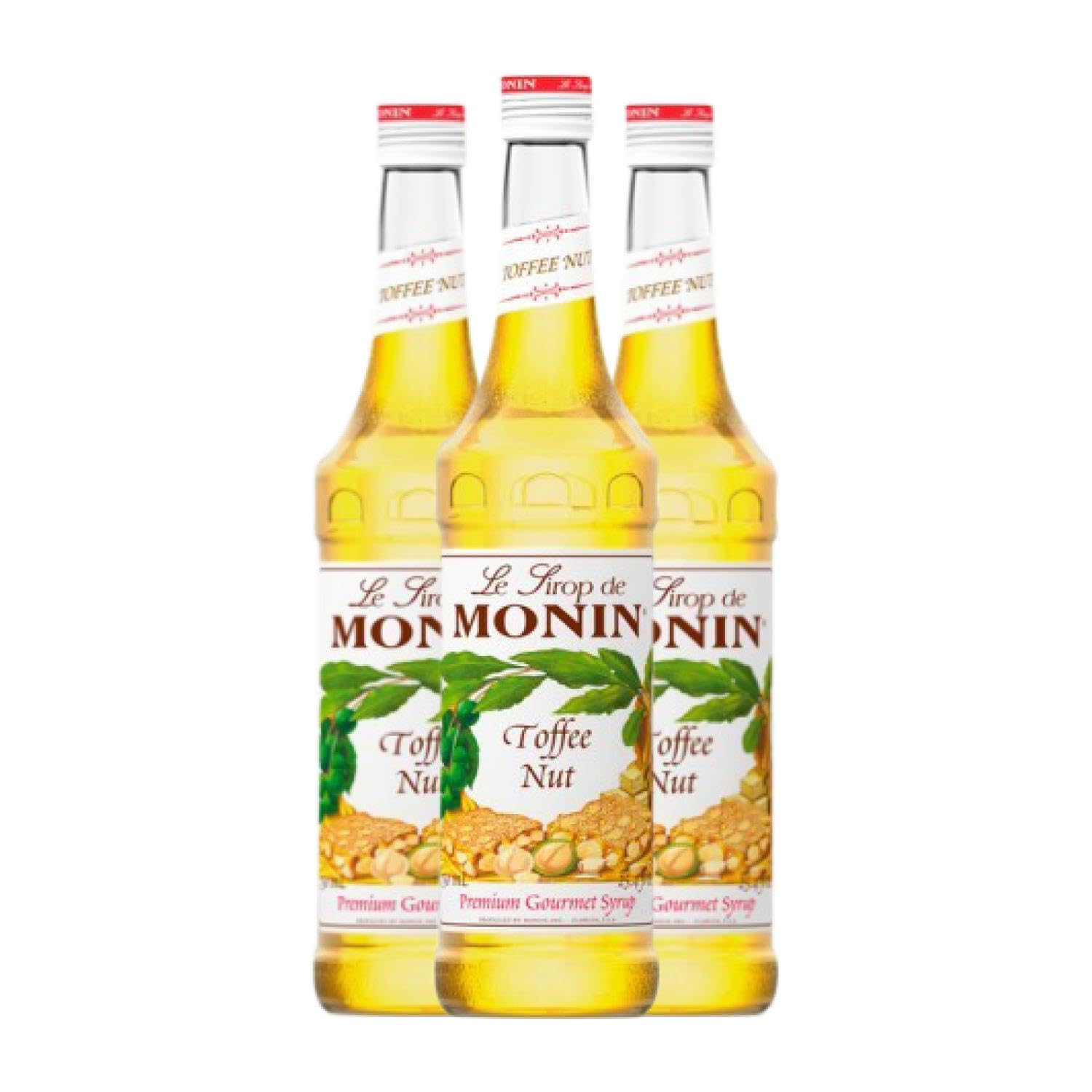Schnapp MoninCocktail Sirope Nuez de Caramelo Toffee Nut Noix de caramel 70 cl (Caja de 3 Botellas de 70 cl)