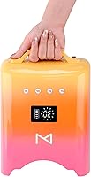 Vista 2 de M - Lámpara de curado de uñas inalámbrica y recargable NEO de 78 W con temporizador de visualización de tiempo LCD, sensor automático e