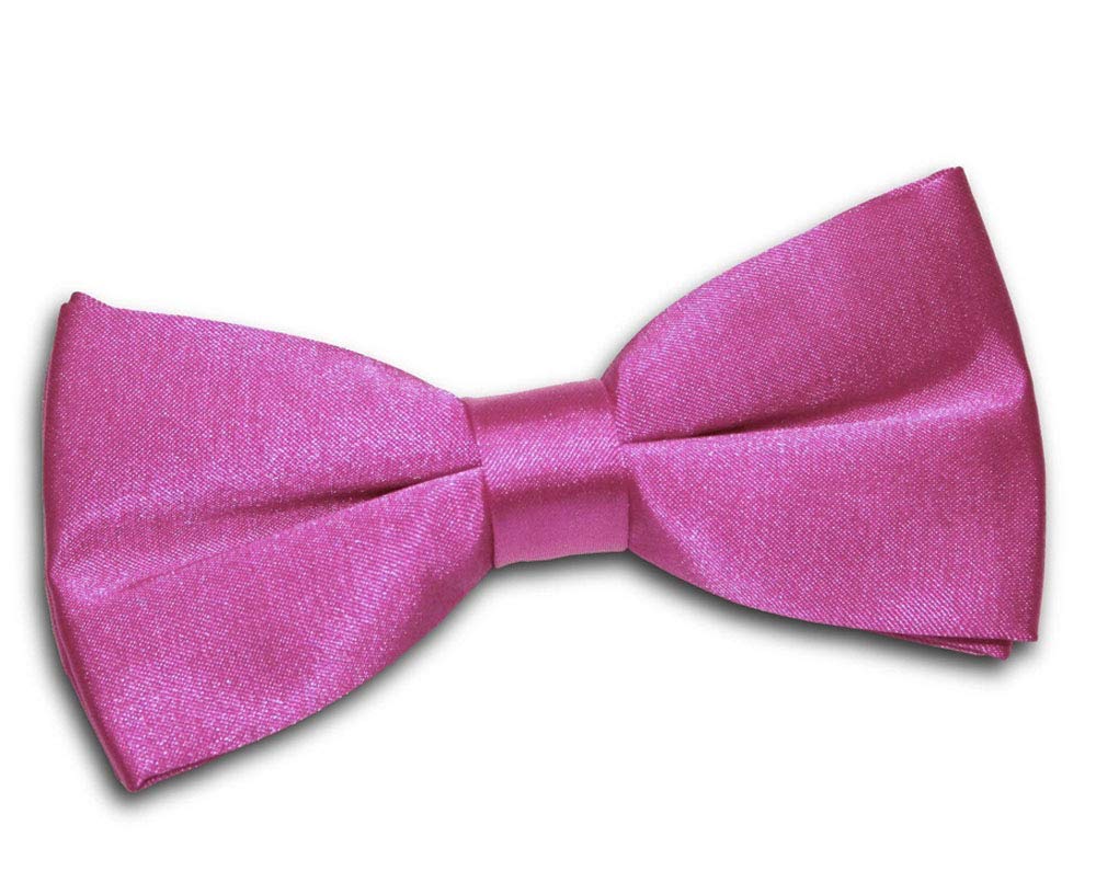HAPPYKIDS Classic Pre-Tied Bow Tie Formal Solid Tuxedo for Infants/ Toddlers/ Kids (Mulberry Plain, Medium) - Image 2 thumbnail