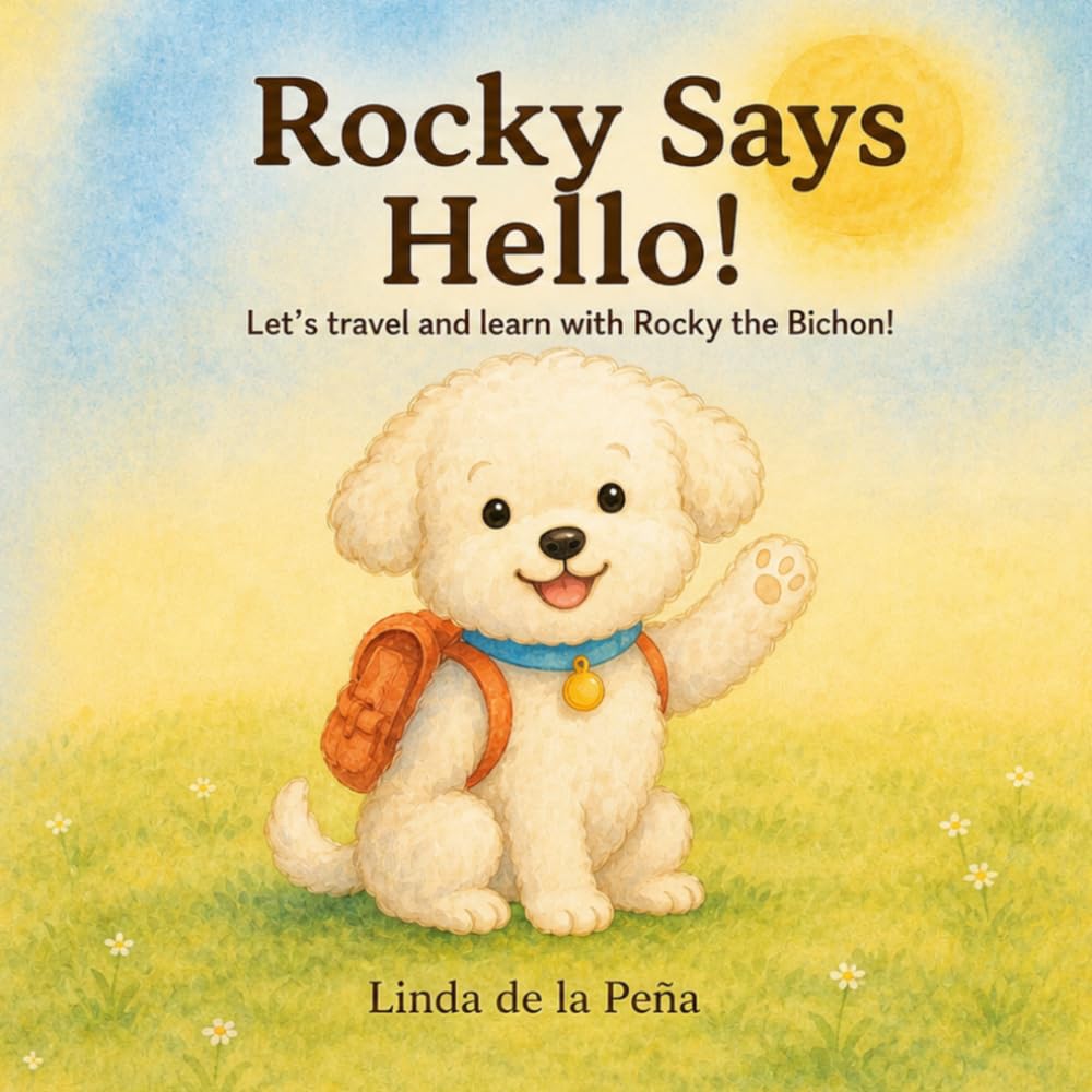 Rocky Says Hello!: Let’s Travel and Learn with Rocky the Bichon — A Bilingual English & Spanish Adventure for Toddlers and Early Learners