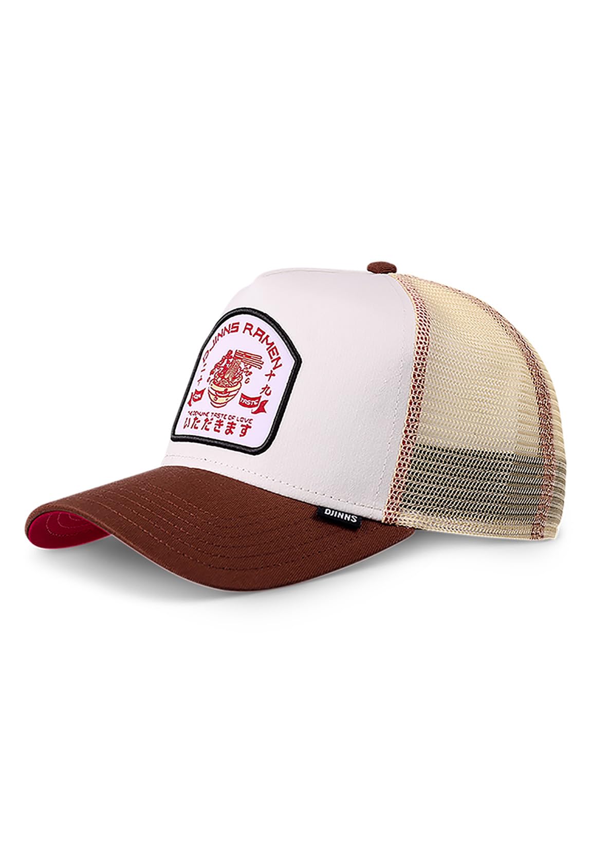 Djinns - Ramen Trucker Cap Mesh Cap Hat Cap Hat Caps, White, One Size