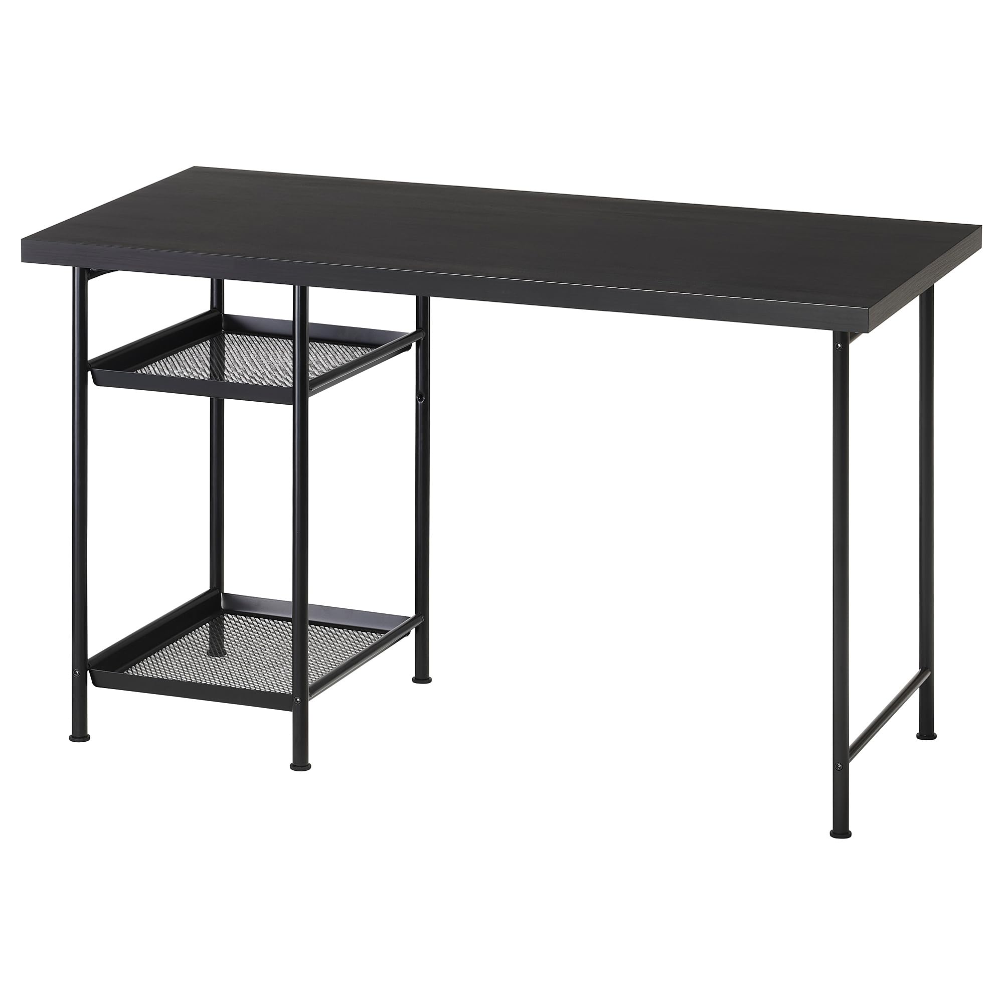 Bureau LAGKAPTEN/SPÄND noir-brun 120x60 cm idéal pour le télétravail