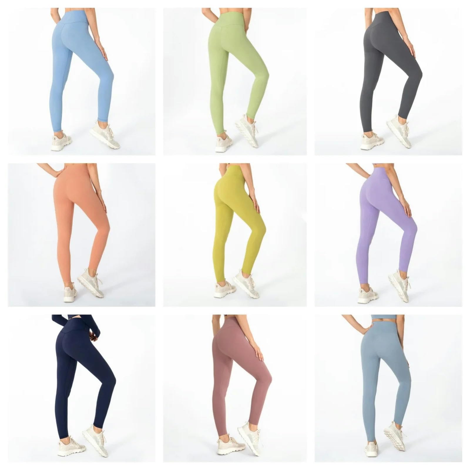 Legginsy dla kobiet UK damskie Nude wysoka talia brzoskwinia pośladki joga legginsy fitness ćwiczenia siłownia spodnie sportowe z