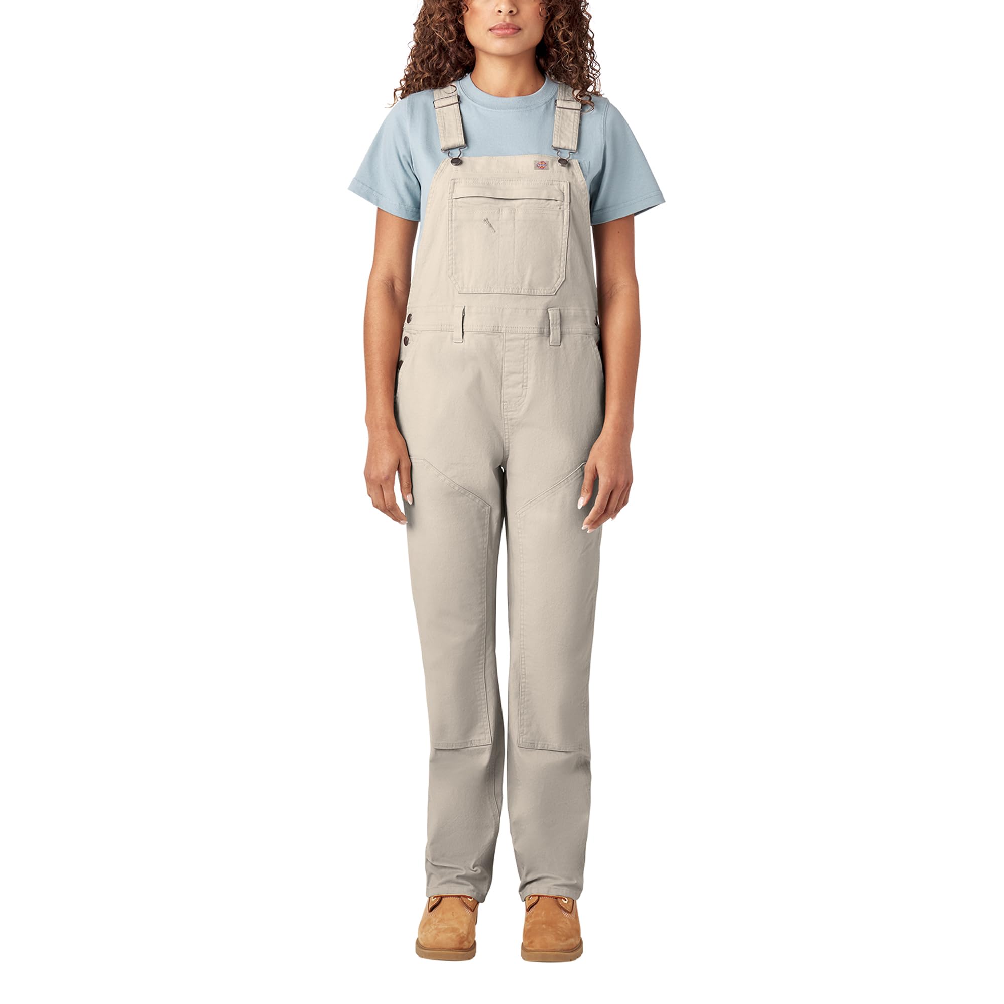 Overol con peto Dickies para mujer con doble frontal de pato resistente 8